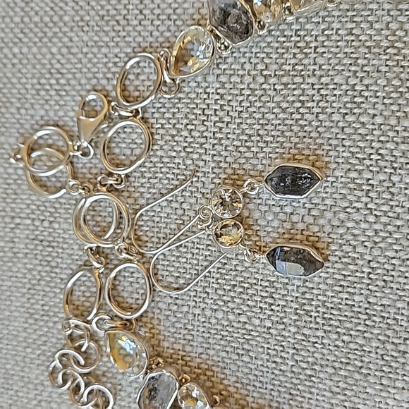 Artistry Of India Rutilated Black Quartz, White Quartz & White Crystal Necklace - Picture 9 of 16